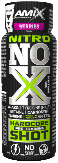 Liquid pre-workout stimulant (Pre-Workout) Amix NitroNox Shot 60ml berries