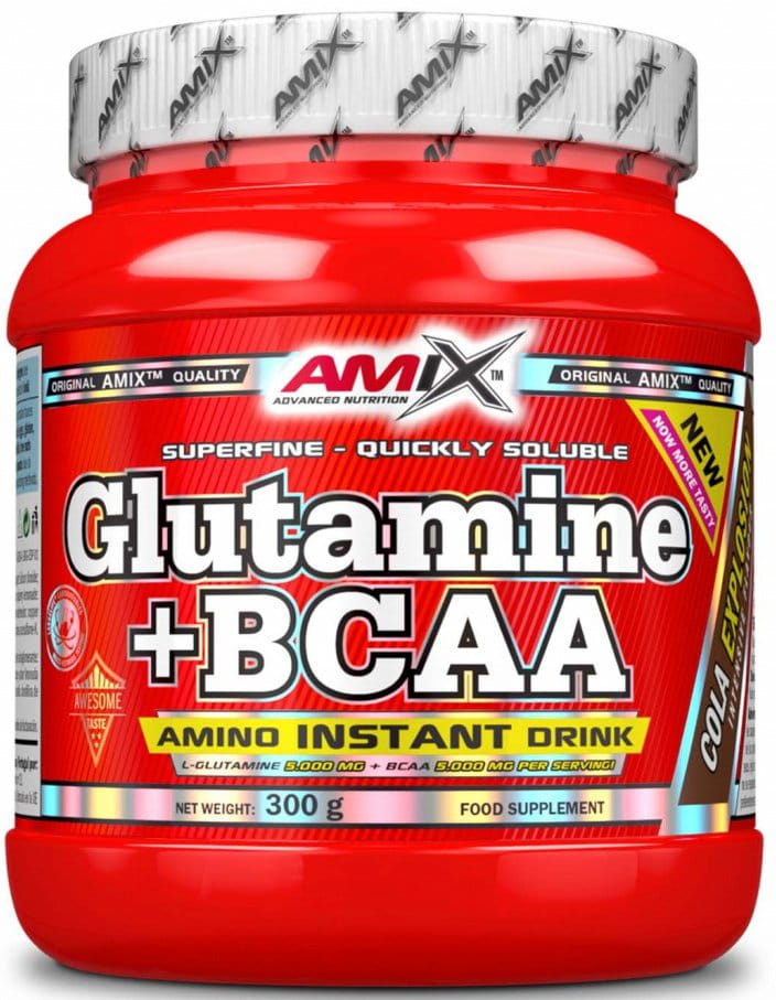 L-Glutamine + BCAA in powder Amix 530g cola