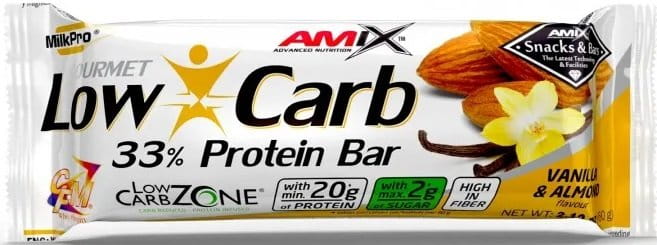 Protein bar Amix Low-Carb 33% Protein 60g vanilla almond