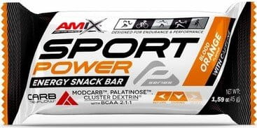 Energy bar with caffeine Amix Sport Power 45g blood orange