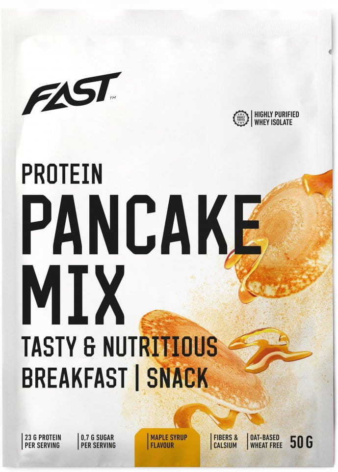 Protein pancakes FAST Protein Pancake Mix 50 g maple syrup
