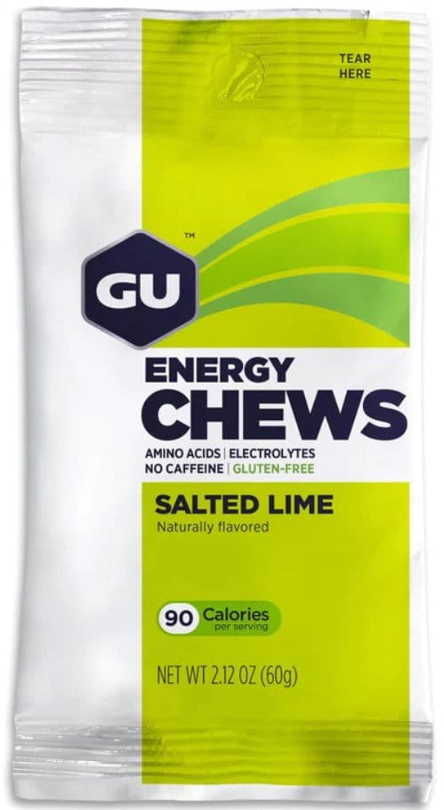 gels GU Energy Chews 60 g Salted Lime 1 SÁČ