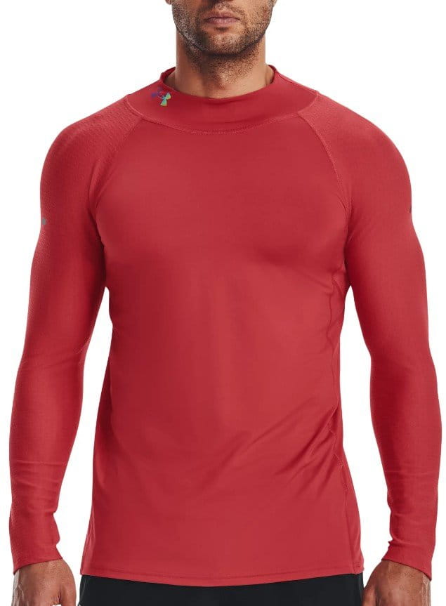 Long-sleeve T-shirt Under Armour UA SmartForm Rush Mock LS-RED