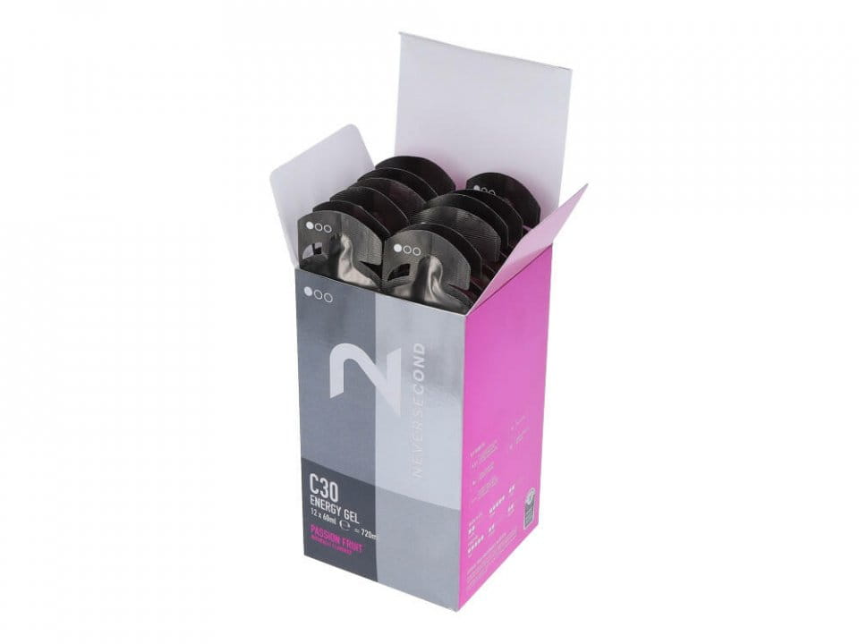 NEVERSECOND Energy Gel C30 Passion Fruit 60 ml | 12 Sachet Box