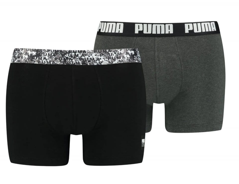 shorts Puma Printed Elastic Boxer 2er Pack Schwarz F001